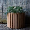 wooden planter
