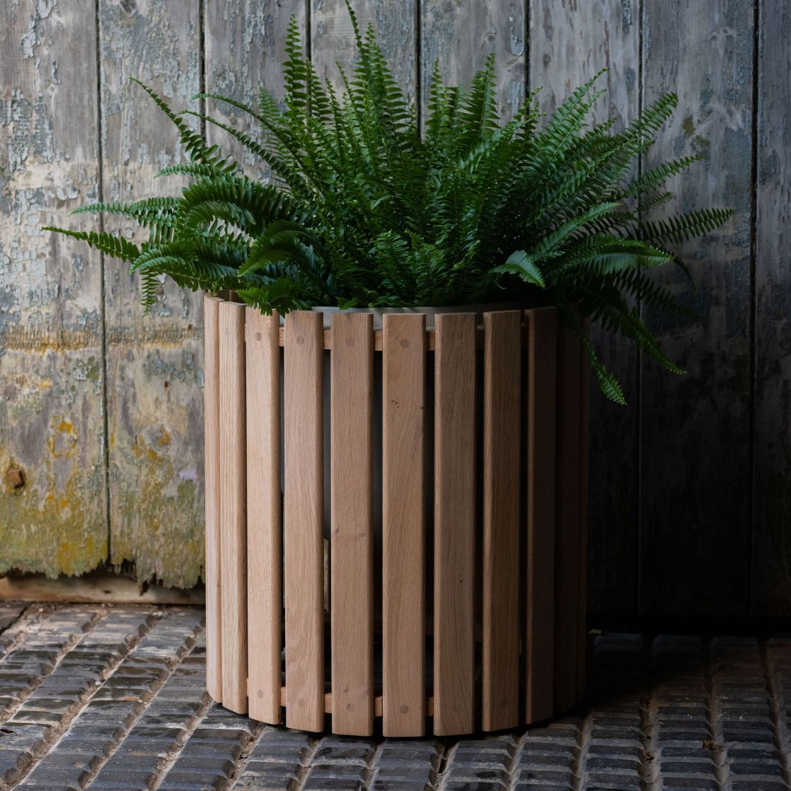 wooden planter