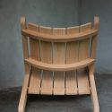 a wooden outdoor chair