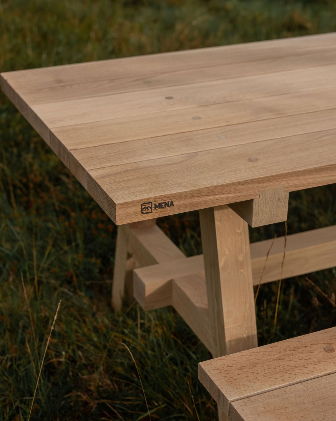 Prenn Outdoor Oak Table for gardens and patios
