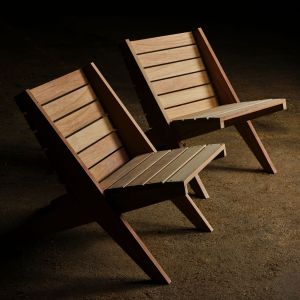 Foldaway - set of two folding garden chairs